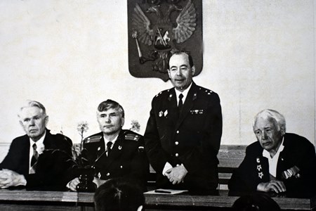 Встреча личного состава с ветеранами ВОВ. 1999 г.