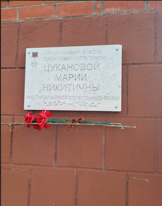 Памятная доска на доме г. Омск