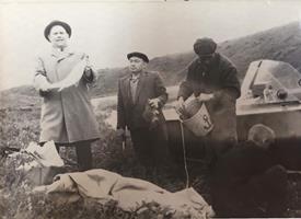  1. Д. П. Малеев на Камыштынских прудах. Фотография. Архивный отдел Администрации города Черногорска. Ф. Р-30. Оп.1. Д. 31.