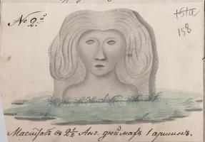 2.    Рисунок «девки(Кыз)» А. К. Кузьмина. Фото автора.