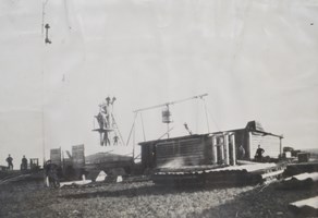 4. Черногорские копи. Подъемная машина. Негатив на стекле. Автор Н. В. Фёдоров. 1910. Источник: Госкаталог.рф.